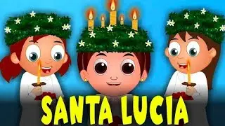 Santa Lucia  - Luciasangen med animasjon - Norske barnesanger - Julesanger