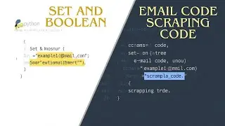 Python Sets & Booleans | Email Scraping Code+ Bulk Email sending code Easily