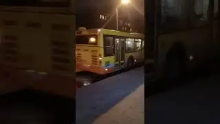 ЛиАЗ 5292 в жёлтом цвете по маршруту 800к и ЛиАЗ 5292 по маршруту п115 в последние недели работы