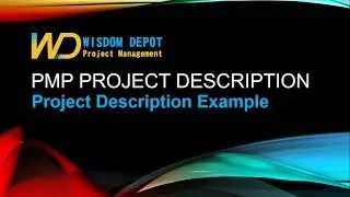 PMP Appliction Project Description Sample