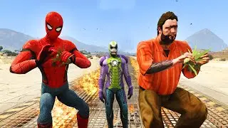 RECEP VE ÖRÜMCEK IRON ROBOTU BOZDU - Gta 5 Dizisi
