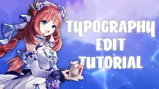 ⸝⸝*.🫧∿ Typography Edit Tutorial | After Effects