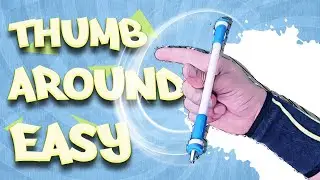 Thumb Around -  basic pen spinning trick for beginners / tutorial