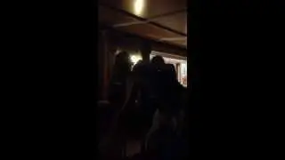 Drunk chick @ resort in Ibiza
