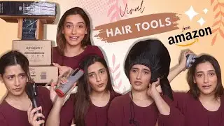 I bought *VIRAL* Amazon Hair Tools!😳😟 | From ₹599 😋 | Aashi Adani
