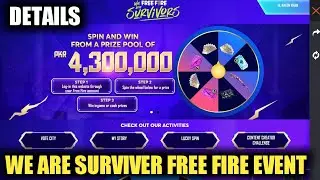 WE ARE SURVIVER AND VOTE YOU CITY EVENT HOW TO COMPLETE FULL EVENT #freefire #wearesurviver