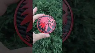 Эмблема Шкода напечатано на 3д принтере, финальный результат после шлифовки и лакировки.