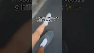 Skating down a hill with me 🛹✨ #skating  #longboarding