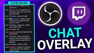 How To Add Twitch Chat Overlay To Your Stream In OBS Studio!