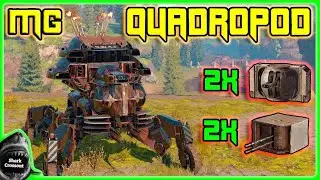 Mashingun Quadropod [2x Vindicator + 2x Tackler with Icebox Cabine]  [Crossout Gameplay ►136]