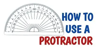 How to use a protractor to measure angle