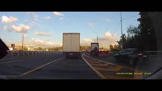 Изменение разметки на съезде с внутреннего МКАД на М4 и Старонагорную сентябрь 2023