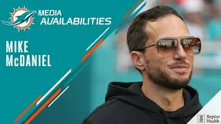 Coach Mike McDaniel meets with the media | Miami Dolphins