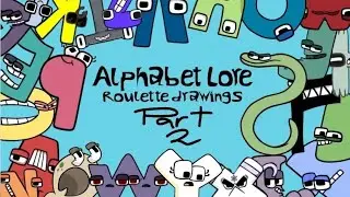 Making alphabet lore drawings based on what the roulette says PART 2! // code BHB
