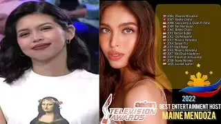 WOW !! MAINE MENDOZA KAUNA UNAHANG PINOY NA NANALO NG  BEST ENTERTAINMENT HOST IN ASIAN TELEVISION