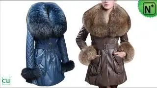 Women's Fur Leather Coats CW685529,Women's Leather Down Coats