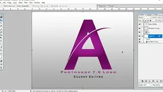 How to create / Make a logo Adobe Photoshop 7.0