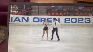 Lilianna Murray and Jordan Gillette long program Bavarian Open 2023 Team USA