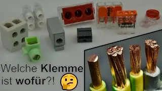Welche Klemme brauchst du? 🤔 Alle Infos zu Leiterarten und Klemmverbindungen aus der Elektrotechnik💡