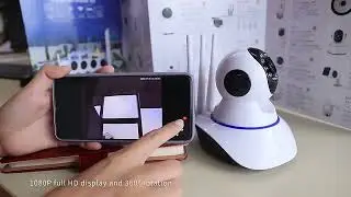 Smart Home Security Indoor V380 CCTV Camera 1080P IP Network Camera 3 Antennas