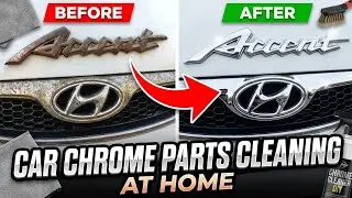 How to Clean Chrome Parts in Your Cars & Bikes At home||Clean chrome part in just 2min||