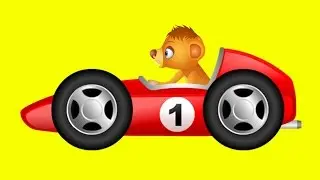 Race cars - children's cars in English