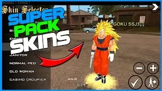 !Super Mega Pack De Skins HD Para GTA SA Android!!! 2017
