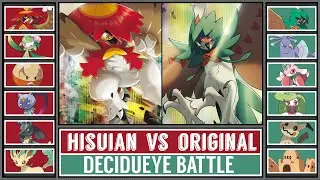 HISUI DECIDUEYE vs DECIDUEYE | Starter Pokémon Battle [Pokémon Scarlet&Violet]