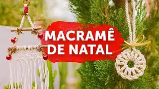 Mini Macrame Christmas Tree and Wreath | Step by Step Tutorial