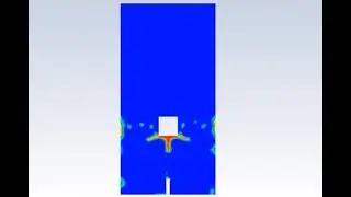 Ansys Fluent: Dynamic Mesh: Box Sustained By Water Pistol