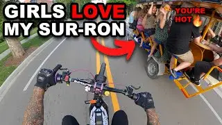 GIRLS LOVE MY SURRON / A2 TECH RIDE ON MY 72 VOLT BAC8000