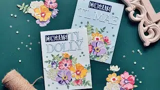 Die Cut Gatefold Card with 3D Layering Flowers