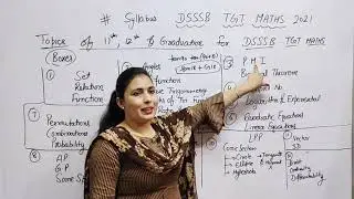 #Syllabus of tgt maths for DSSSB 2021
