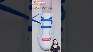 Perfect crisscross shoe laces for girls #shorts #shoeslacestyles