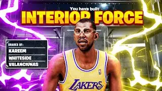 BEST INTERIOR FORCE BUILD IN NBA 2K21! (BEST RARE EXACT KAREEM ABDUL JABBAR BUILD!)