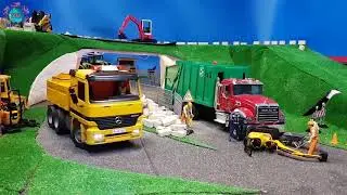 Diy RC Truck transport Diy RC Cat Vibratory Soil I Diy project I Diy truck I Tractor motor