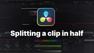 How to Split a Clip in half in Davinci resolve | [2024]