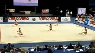 Fehérorosz csapat karikagyakorlat - Belarus 5 hoops