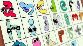 Drawing LOWERCASE Alphabet A~Z Characters