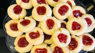 Jam Thumbprint Cookies.