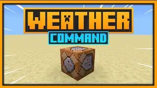 🟨 WHAT DOES and HOW TO USE /WEATHER COMMAND - Minecraft Bedrock & Java
