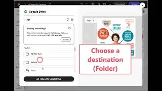 Upload Adobe Express Files Directly to Your Google Drive Account for Storage.