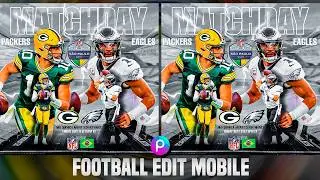 Football Matchday Edit Porter Art Mobile PicsArt - Eagles vs Packers São Paulo