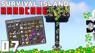 Building a Simple Mob Farm | Minecraft Multiplayer Survival Island Hardcore #7