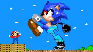Mario vs the Giant Zombie Sonic Maze - Game Animation