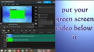 How to make Green screen effect on Corel videostudio proX8 tutorial