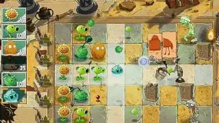 Plants vs Zombies 2 - Walkthrough - Ancient Egypt - Day 6 - First Star