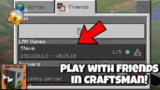 How To Play With Friends In Craftsman! | Secret Trick | 100% working | Drago Boy