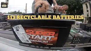 We Collected 113 Recyclable Auto Batteries