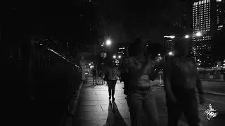 NOIR (black and white) NIGHT WALK PARK AVE, Walking New York City